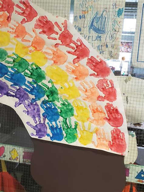 Handprint Rainbow | Painting, Art, Rainbow