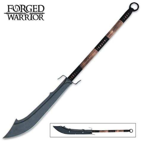 Forged Warrior Chinese War Sword With Sheath | BUDK.com - Knives ...