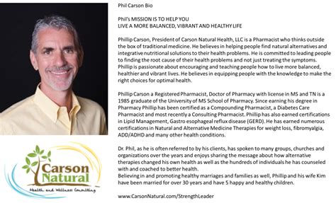 Phil Carson – The Man, The Mission, The Journey | Strength Leader