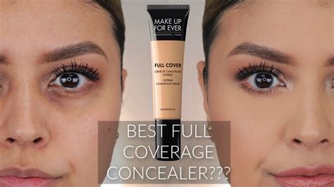 MAKE UP FOR EVER FULL COVER CONCEALER | REVIEW + FULL DAY WEAR TEST ...