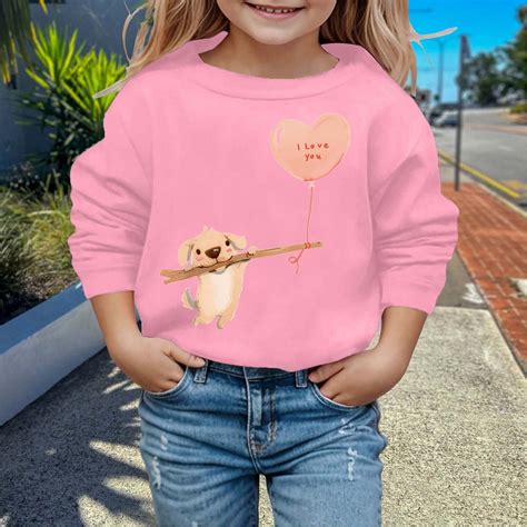 Autumn And Winter Valentine's Day Fashionable Cute Puppy Print Children