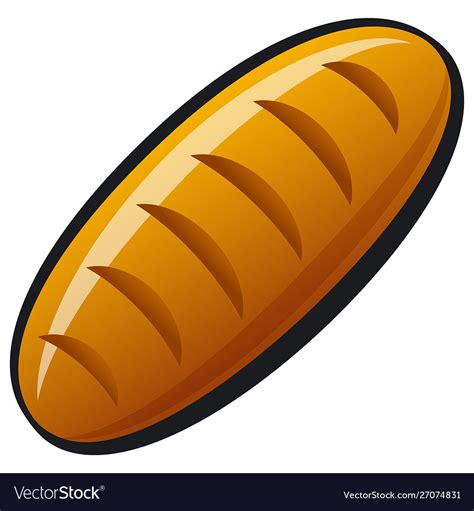 Bread loaf Royalty Free Vector Image - VectorStock