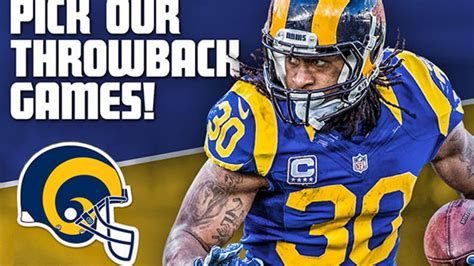 Rams Let Fans Decide Throwback Games for 2017