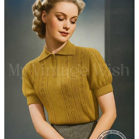 1940s Sweaters - Etsy