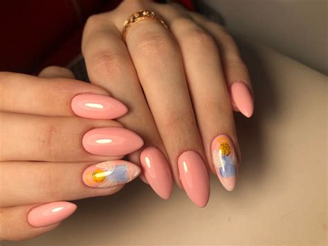 Миндальный дизайн ногтей. | Nails, Beauty