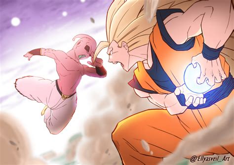 Dragon Ball Z - Goku VS Kid Buu Fanart by me - DRAGON BALL Z: KAKAROT