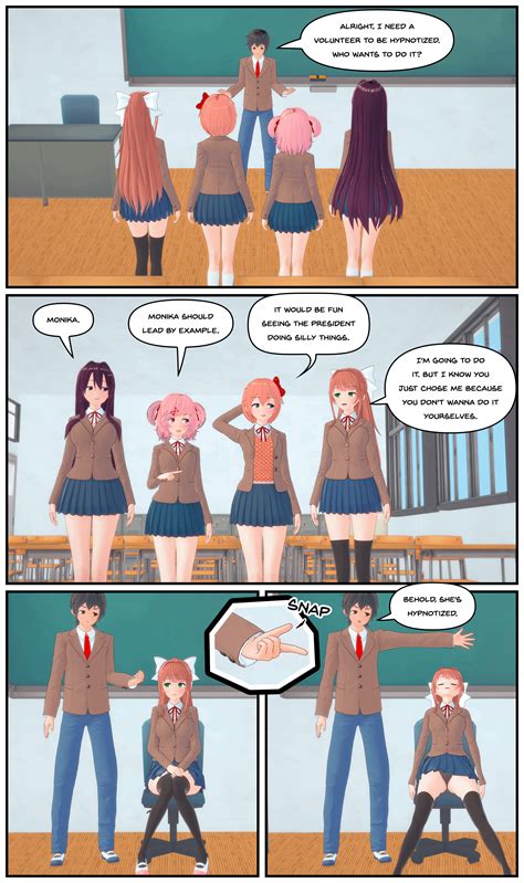 Doki Doki Hypno Club Comic ch.2 [Comic] [3D] [Hypnosis] [Mind Control