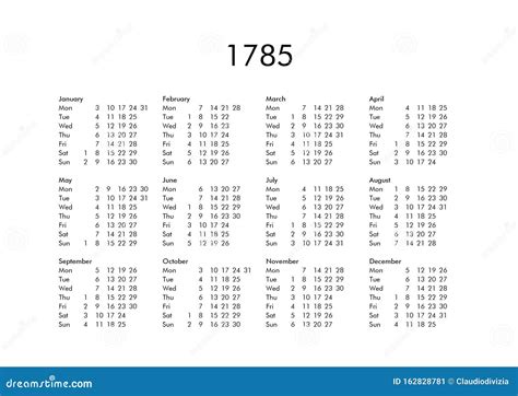 calendar  year  stock illustration illustration  week