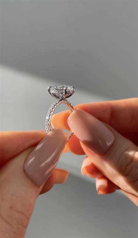 oval diamond engagement ring simple 7