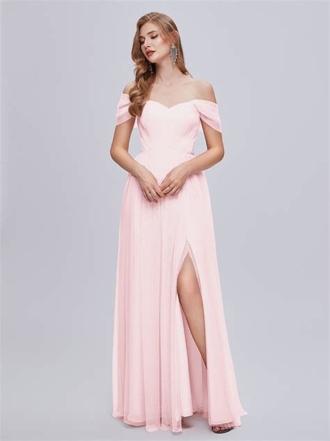 Ayla Split Convertible Chiffon Bridesmaid Dresses With Tulle