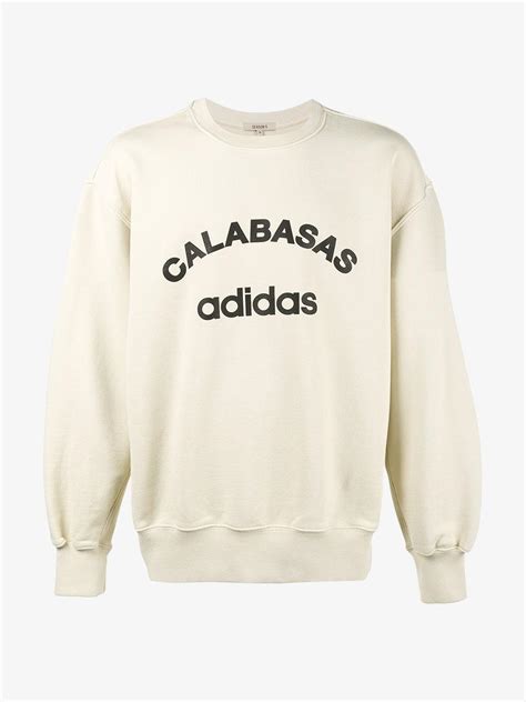 Lyst - Yeezy Calabasas Adidas Sweatshirt in Natural for Men