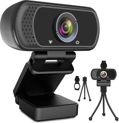 Webcam HD 1080p Web Camera, webcam con microfono, videocamera desktop