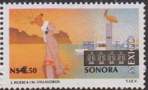 Stamp: Sonora Dancing Indian Yaki (Mexico(Tourism Definitive) Mi:MX ...