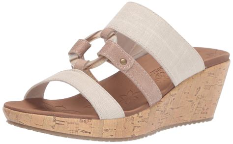 Skechers Women's Slide Wedge Sandal 8 Natural for sale | Mesa, AZ ...