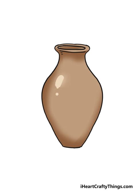How To Draw A Flower Vase Step By Step!