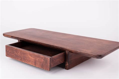Wooden Monitor Stand With Drawer, Monitor Desk Shelf, Computer Riser ...