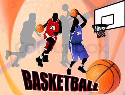Basketball design Plakat | Stock vektor | Colourbox