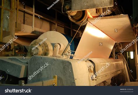 paper pulp mill detail fourdrinier paper stock photo edit
