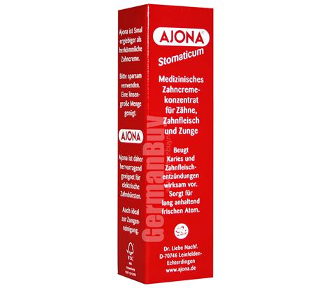 Ajona Stomaticum Toothpaste Concentrate Antibacterial 25ml / 0.84 Fluid ...
