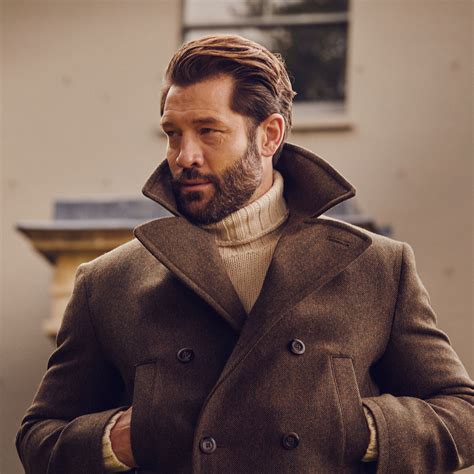 Conrad Herringbone Tweed Car Coat | Men's Country Clothing | Cordings