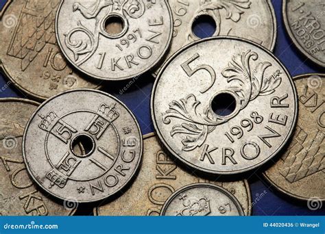 Coins of Norway stock photo. Image of coinage, macro - 44020436