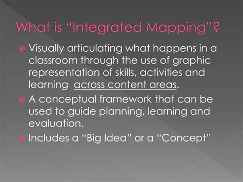 science   curriculum integrated mapping powerpoint