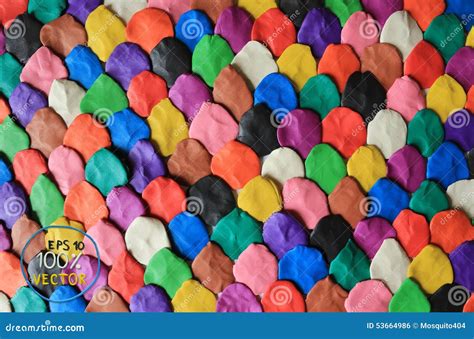 plasticine background dark blue vector illustration cartoondealercom