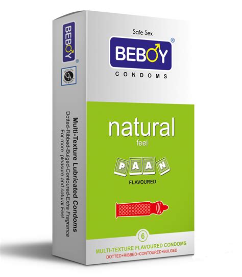 Beboy Natural Sense Multi-Textured 4-in-1 Condoms 6 Pcs (Paan) | Beboy