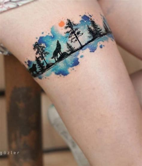 50+ Glamorous Watercolor Tattoo Designs | Forearm band tattoos, Tattoos ...