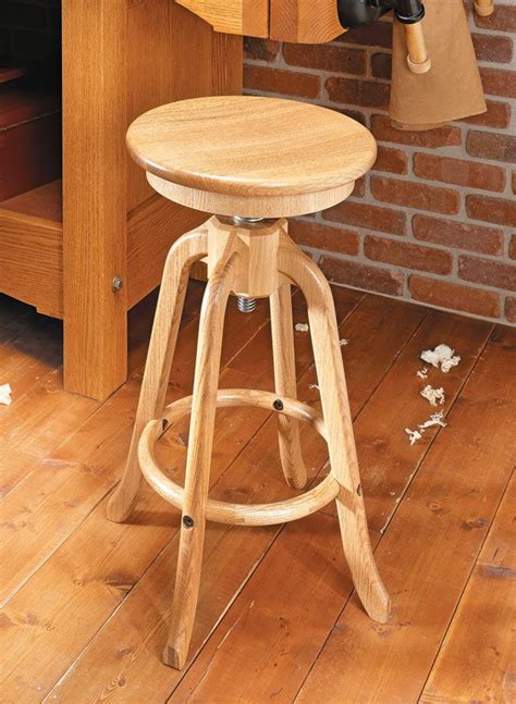 Adjustable Shop Stool | Woodworking Project | Woodsmith Plans | Shop ...