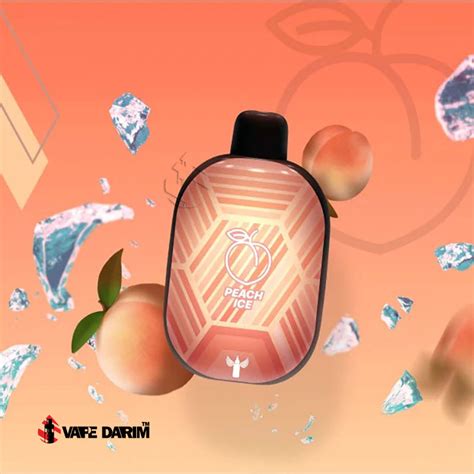 پاد 5500 پاف دکتر ویپ هلویخDRVAPES 5500 PUFF PEACH ICE-ویپ داریم