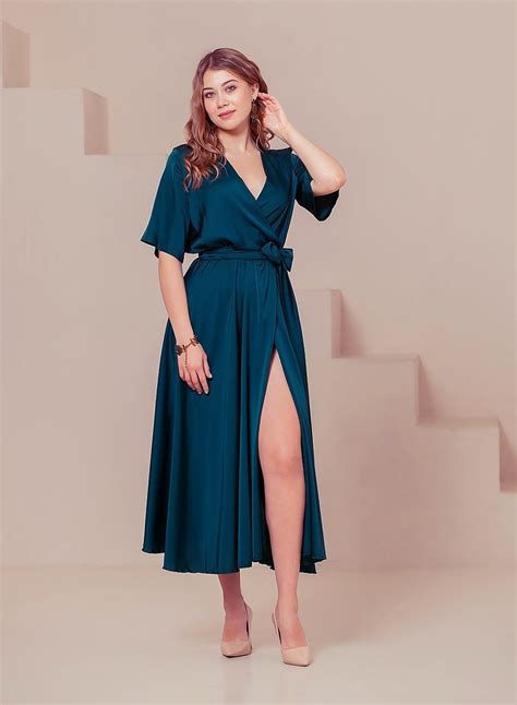 Вечернее платье миди JadFashion XXL изумрудный 43285482 от продавца ...