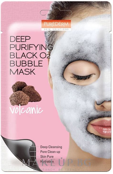 Purederm Deep Purifying Black O2 Bubble Mask Volcanic - Дълбоко ...