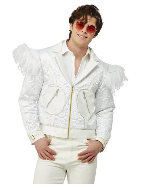 Elton John Feathered Jacket - Miss Kitty's Costumes