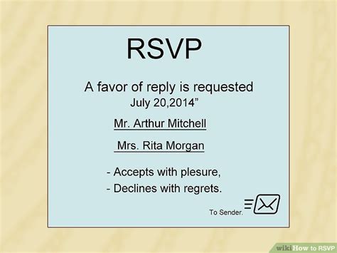 How to RSVP: 8 Steps (with Pictures) - wikiHow