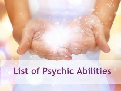 List of Psychic Abilities and How They Work | Psychic abilities ...