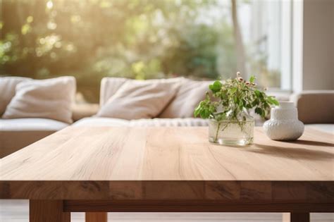 Premium Photo | A table with a vase of flowers and a vase with flowers ...