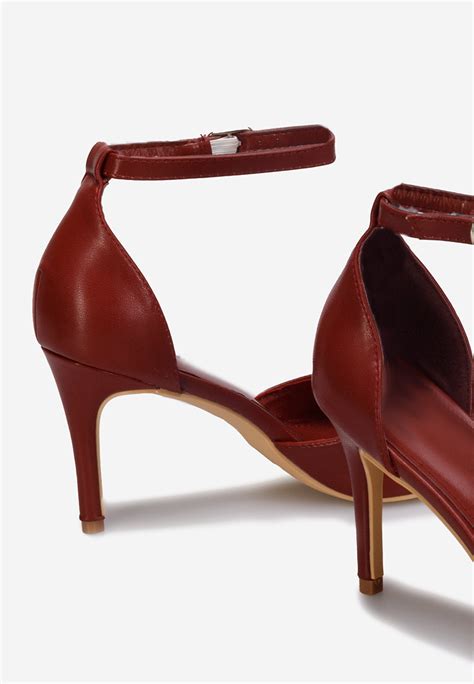Pantofi cu toc stiletto Sevyna rosii