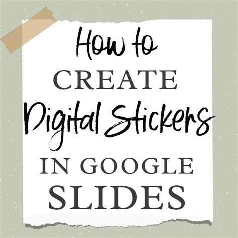 how to add stickers on google slides
