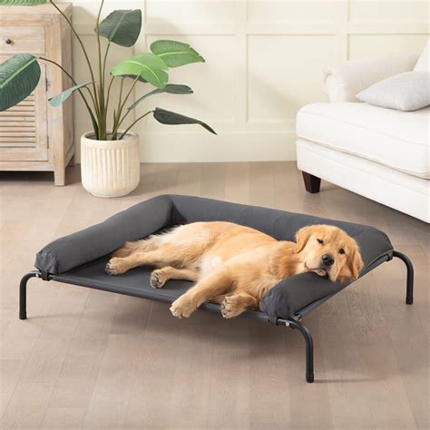 WESTERN HOME Cooling Elevated Dog Bed for Large Dogs, Portable Indoor & Outdoor Raised Dog Bed