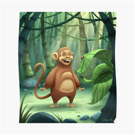 ""Mogie" The Monkey" Poster by tommybradnam | Redbubble