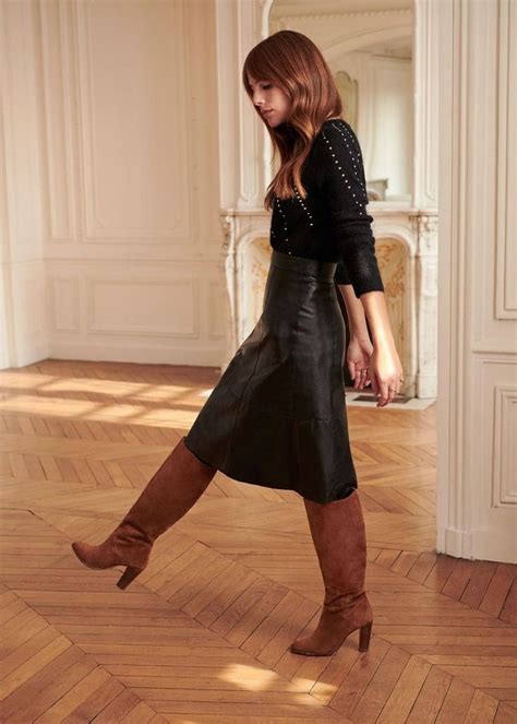 63+ Ideas Skirt Leather Outfit Color Combos #skirt | Black leather ...