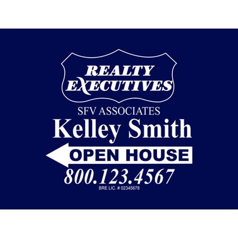 Realty Executive Custom Open House Sign (Order minimum 10) | openhouse