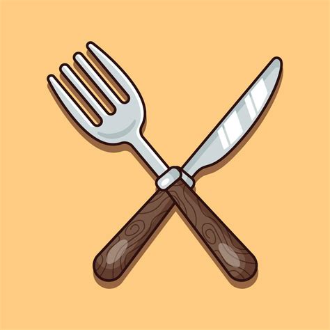 knife and fork cartoon vector illustration. 36518351 Vector Art at Vecteezy