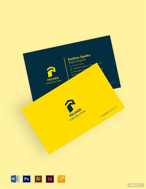 editable business card templates  word