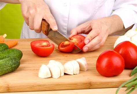 Premium Photo | Chopping food ingredients