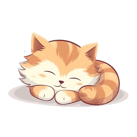 Cute Kawaii Cat Sleeping, Cat, Kawaii, Sleeping PNG Transparent Image ...