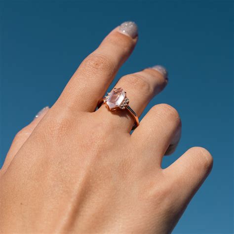Сребърен пръстен розов кварц "Пинко" – Silenti Jewelry