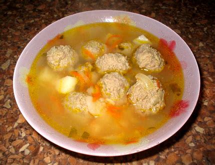 Суп с фрикадельками