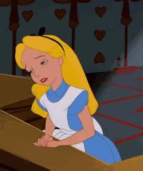 alice  wonderland crying gif